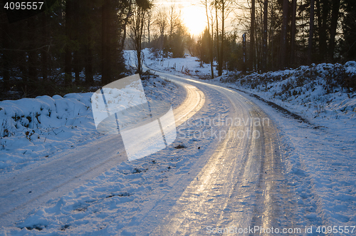 Image of Slippery gravel road