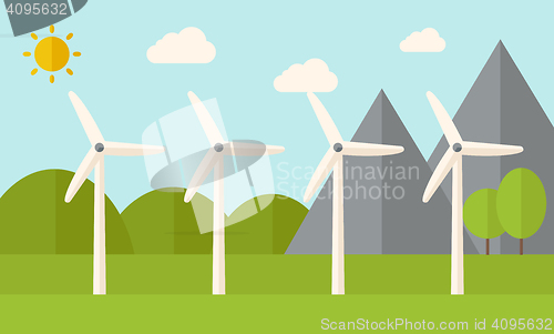 Image of Four windmills 