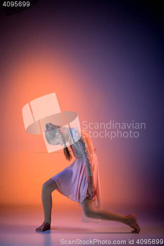 Image of The teen modern ballet dancer