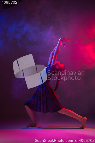 Image of The teen modern ballet dancer