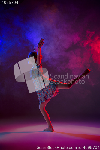Image of The teen modern ballet dancer