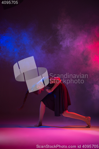 Image of The teen modern ballet dancer