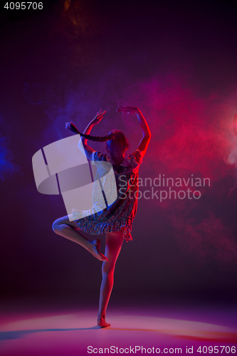 Image of The teen modern ballet dancer