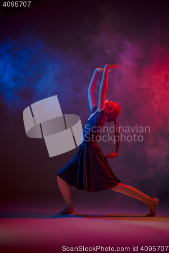 Image of The teen modern ballet dancer