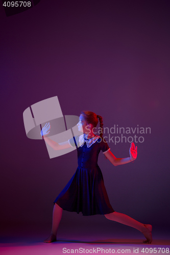 Image of The teen modern ballet dancer