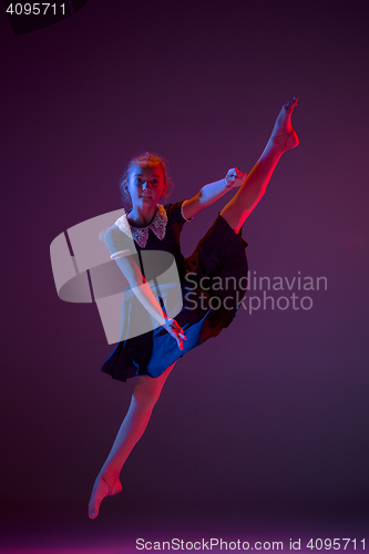 Image of The teen modern ballet dancer
