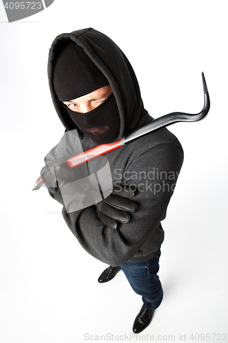 Image of Attacker in mask with passkey