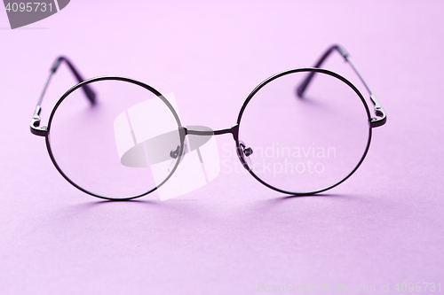 Image of Round frame glasses with lenses