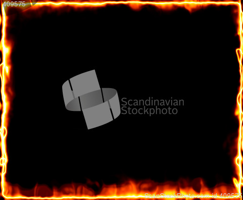 Image of fire burning frame