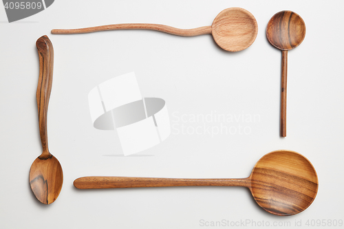 Image of different wooden spoons