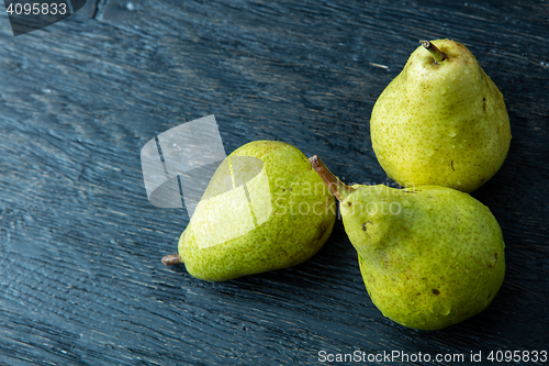 Image of Three green pears