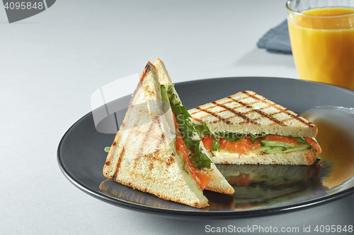 Image of sandwiches on plates