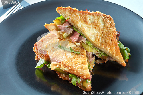 Image of Healthy sandwich with bacon