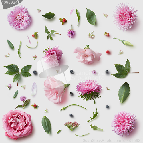 Image of Elegance wallpaper pattern with of pink flowers