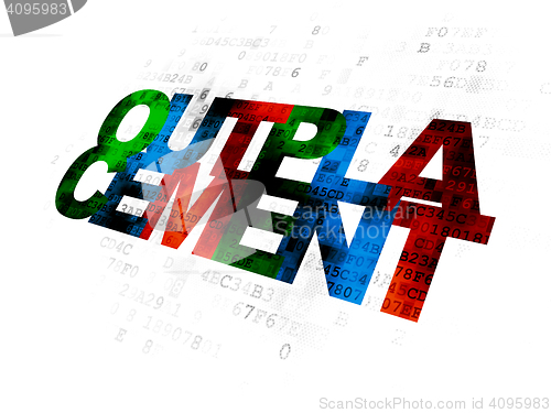 Image of Business concept: Outplacement on Digital background