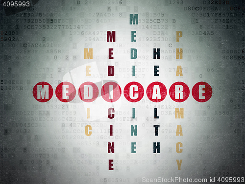 Image of Medicine concept: Medicare in Crossword Puzzle
