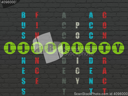 Image of Insurance concept: Liability in Crossword Puzzle