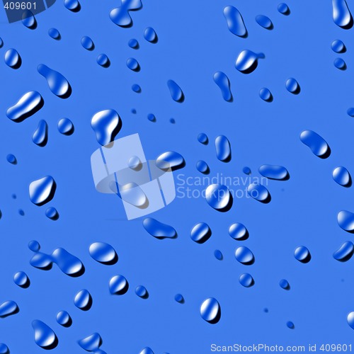 Image of water drops on plastic