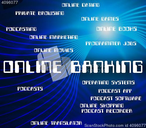 Image of Online Banking Means World Wide Web And E-Banking