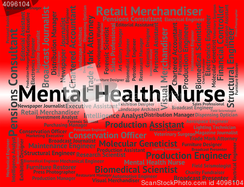 Image of Mental Health Nurse Shows Personality Disorder And Carer