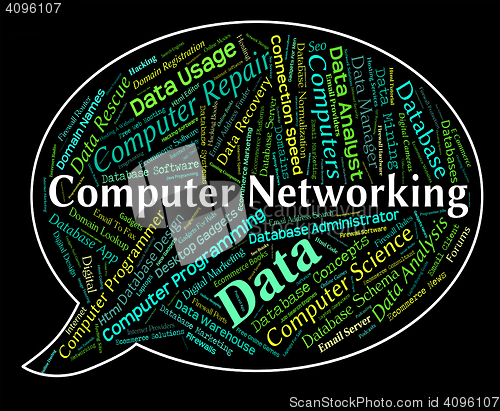 Image of Computer Networking Means Global Communications And Communicate