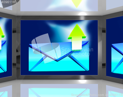Image of Email Sent On Screen Shows Sent Messages
