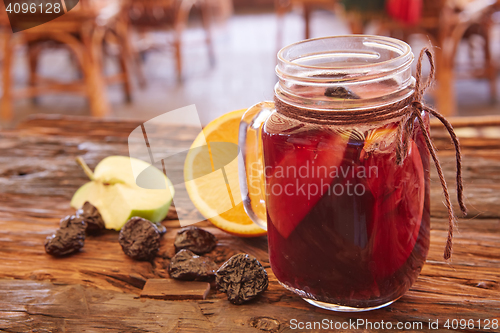 Image of Cup of organic lemon fruit tea