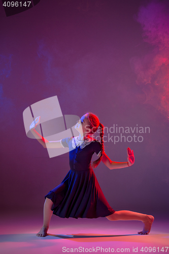 Image of The teen modern ballet dancer