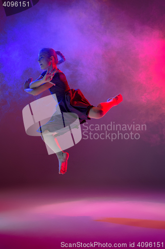 Image of The teen modern ballet dancer