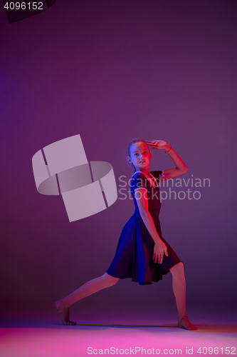 Image of The teen modern ballet dancer