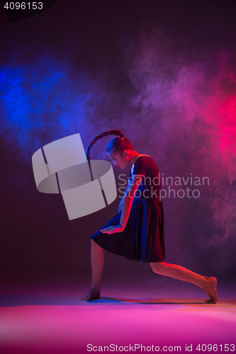 Image of The teen modern ballet dancer