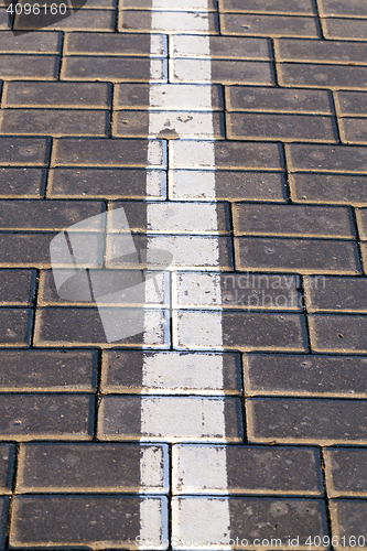 Image of road markings, close-up