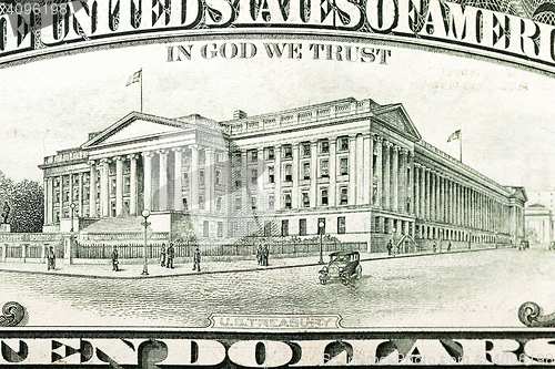 Image of American dollars, close-up