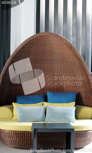Image of Asian love seat