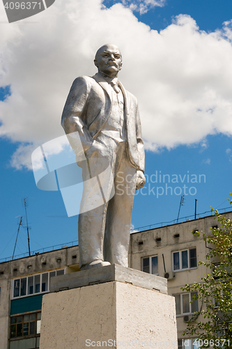 Image of V.I.Lenin monument in the village Ilovlya Volgograd region Russia