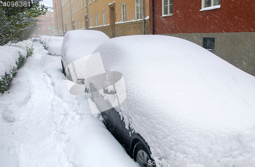 Image of The roads are snow-blocked