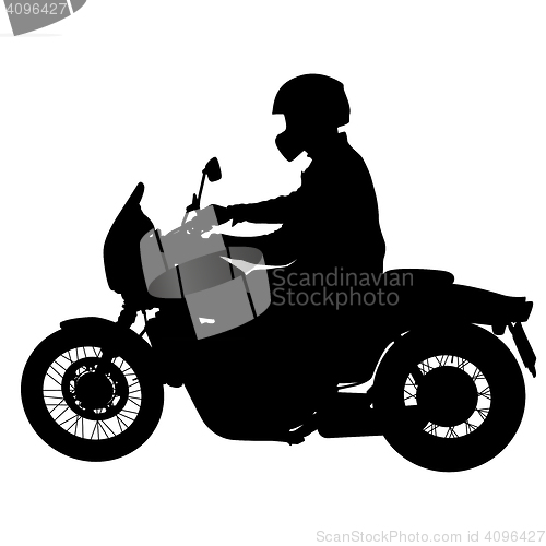 Image of Rider participates motocross championship.  illustration.