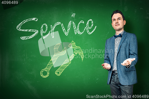 Image of Service support by a male teacher
