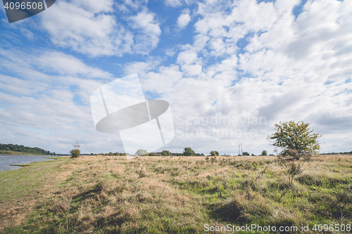 Image of Plains with tall grass and blue sky