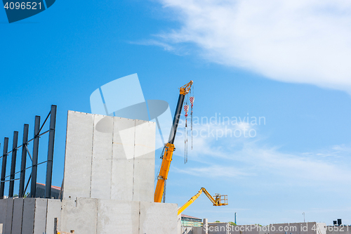 Image of Construction site with a crane