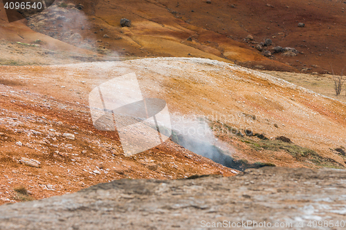 Image of Steam rising from the ground