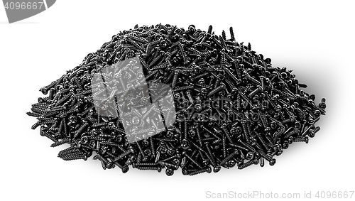 Image of Heap of screws top view