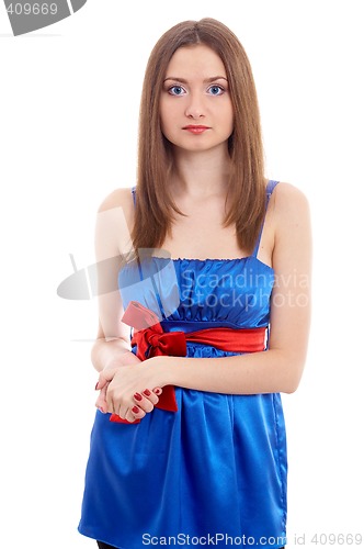 Image of Girl on isolated background