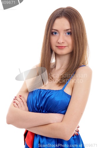 Image of Girl on isolated background