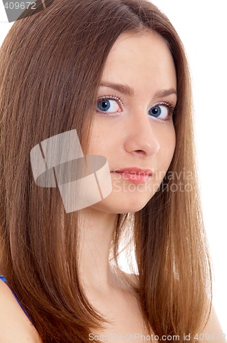 Image of Girl on isolated background