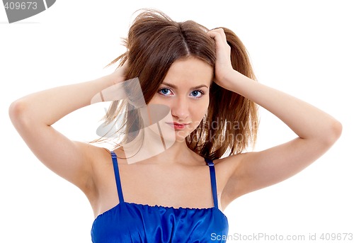 Image of Girl on isolated background