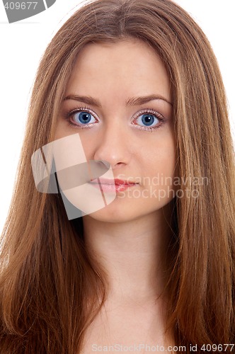 Image of Girl on isolated background