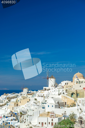 Image of Oia in Santorini island Greece