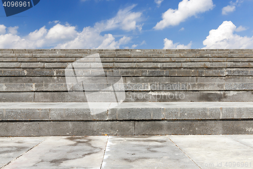 Image of Stairs made of concrete, close-up