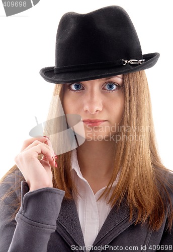 Image of girl in black hat